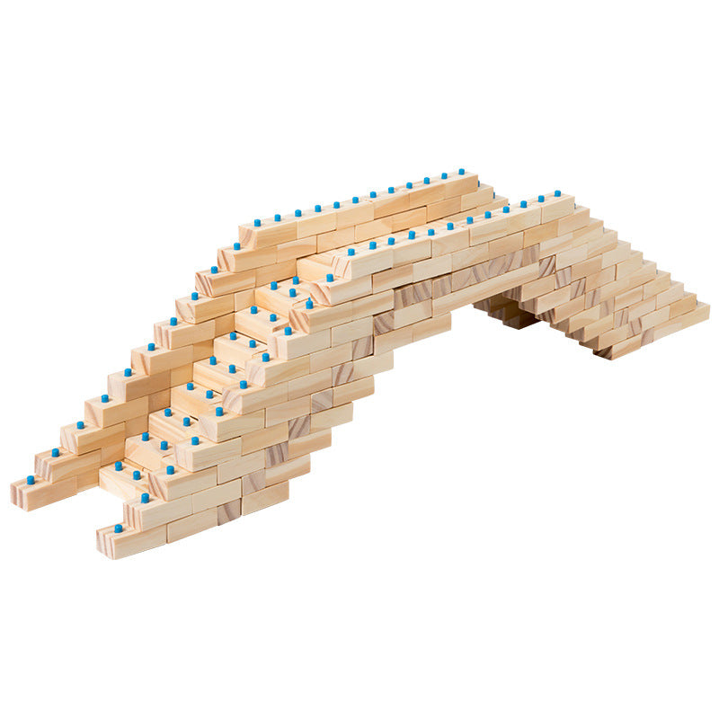 Montessori Wooden Building Blocks Set – Creative Construction Toy for Kids - 图片 5