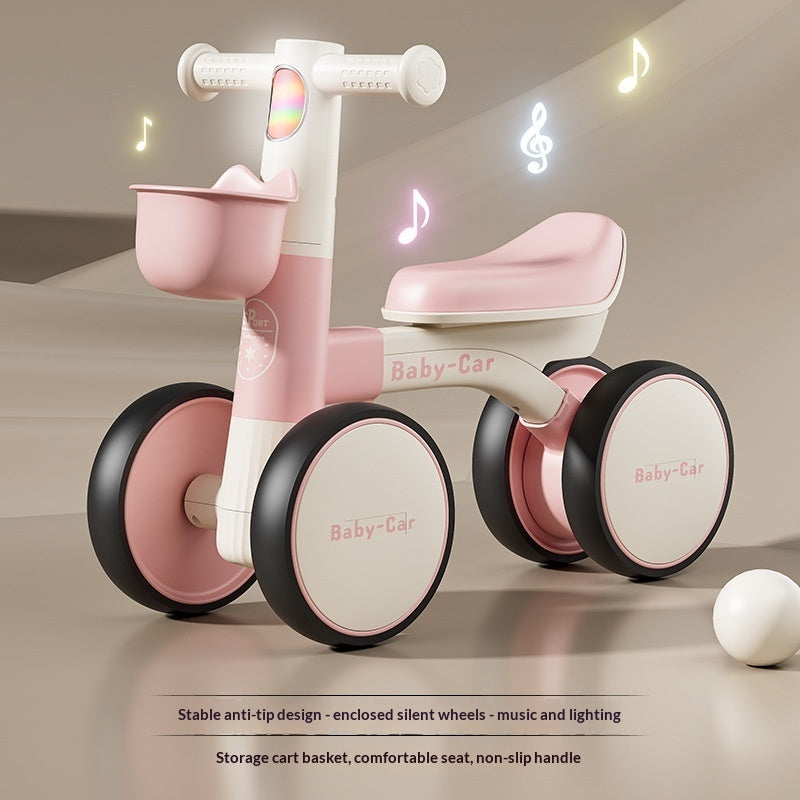 Baby Ride On Bike with Music & Lights | Toddler Balance Ride On Toy - 图片 7