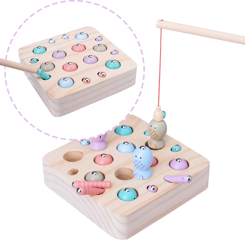 Magnetic Fish & Worm Counting Game – Montessori Number Learning Toy - 图片 2