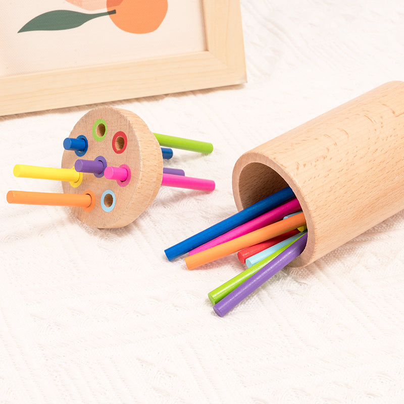 Montessori Stick & Stack Tower Game - 图片 3