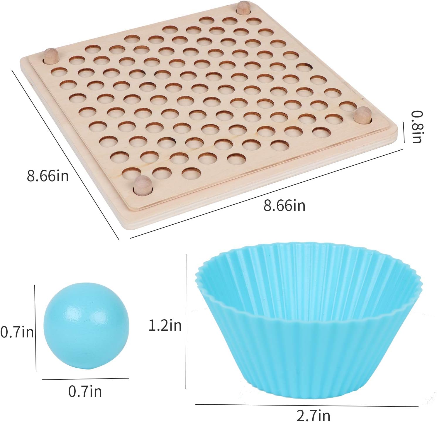 Montessori Color Match Peg Board - 图片 4