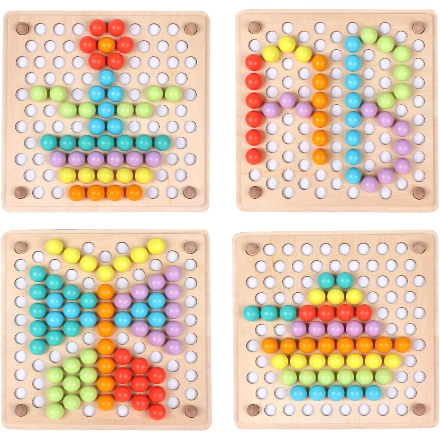 Montessori Color Match Peg Board - 图片 2