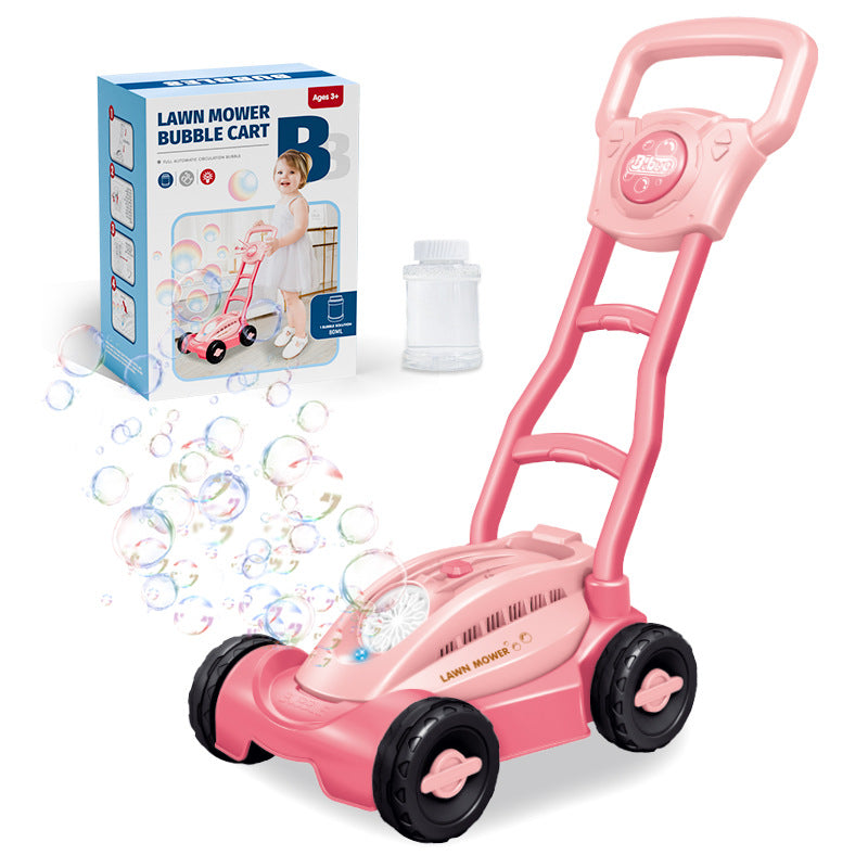 Kids Bubble Lawn Mower Toy – Push Along Outdoor Bubble Blower - 图片 10