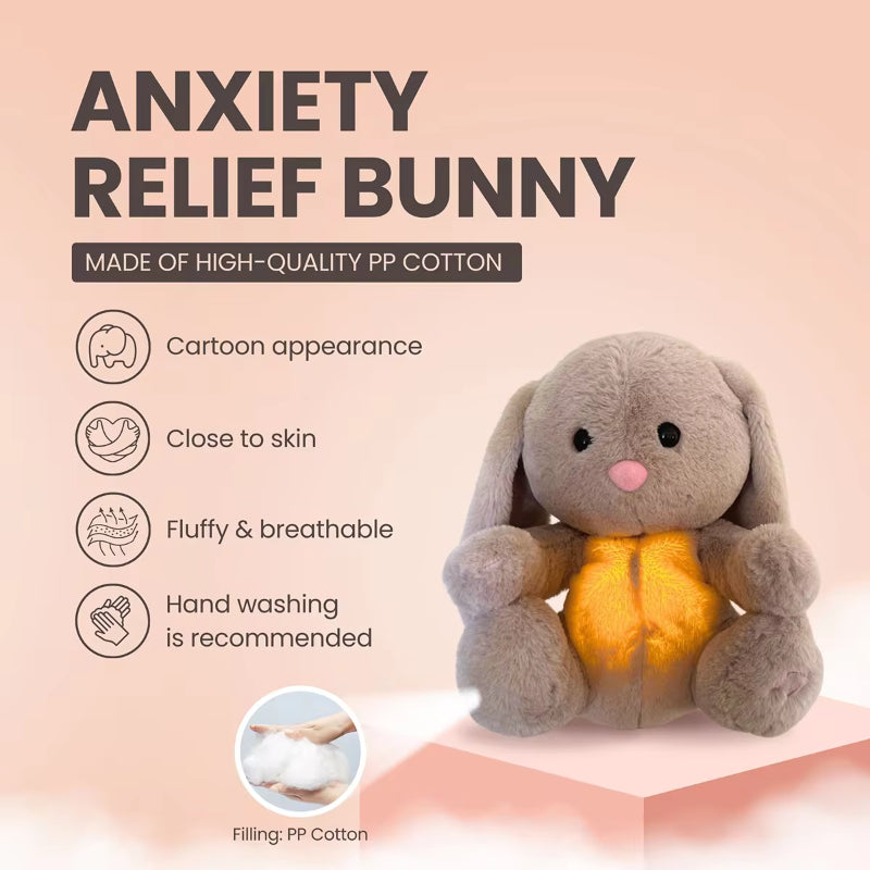 Breathing Bunny Plush Toy for Kids | Calming Sensory Sleep Companion - 图片 3