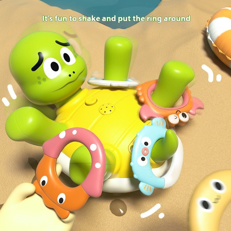 Splash Turtle Ring Toss Fountain – Interactive Bath & Water Play Toy - 图片 3