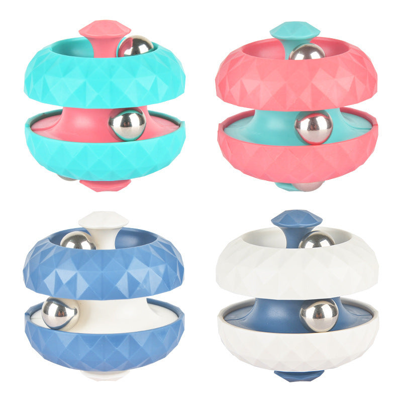Gyro Ball Fidget Spinner – Rolling Metal Ball Sensory Toy for Stress Relief - 图片 7