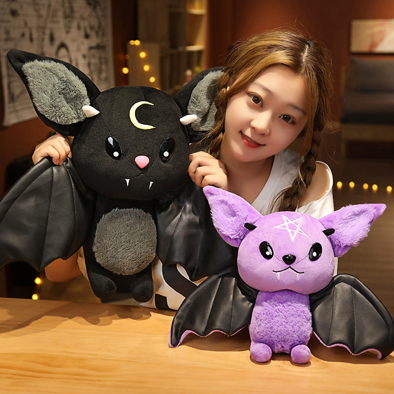 Bat Plush Toy for Kids | Soft Gothic Halloween Plush - 图片 2