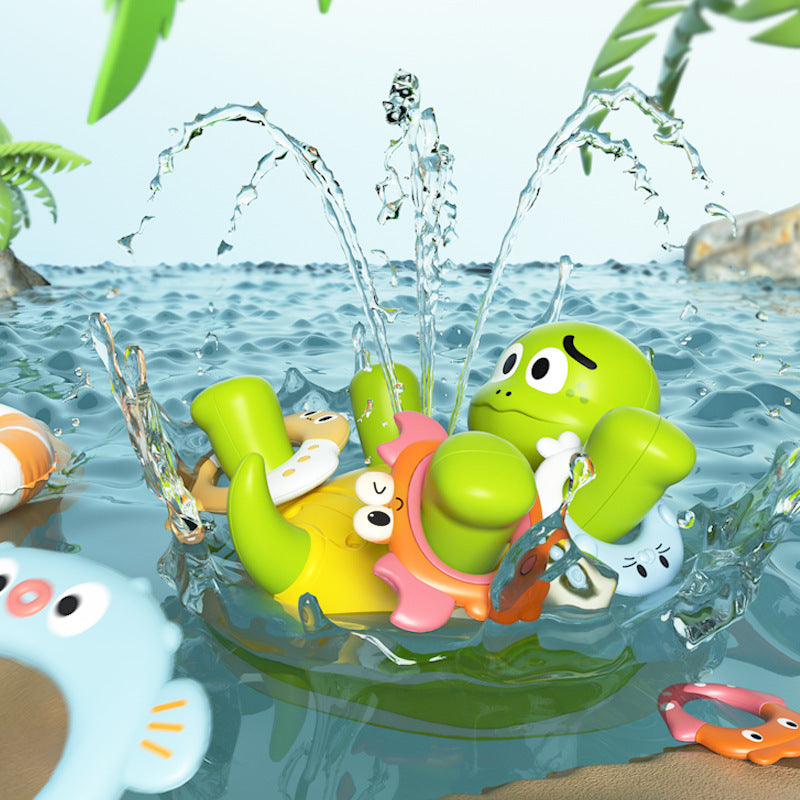 Splash Turtle Ring Toss Fountain – Interactive Bath & Water Play Toy - 图片 4