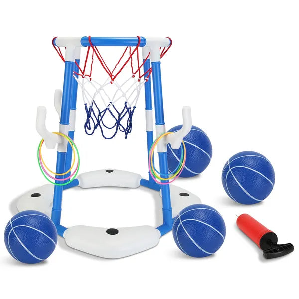 Pool Basketball Hoop Game Set – Floating Water Basketball for Kids & Family - 图片 2