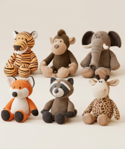 Animal Plush Toy Collection for Kids | Soft Stuffed Animal Cuddle Toys