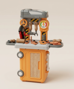 Kids Tool Bus Play Set – Transforming Workshop Toolbox Toy with Tools