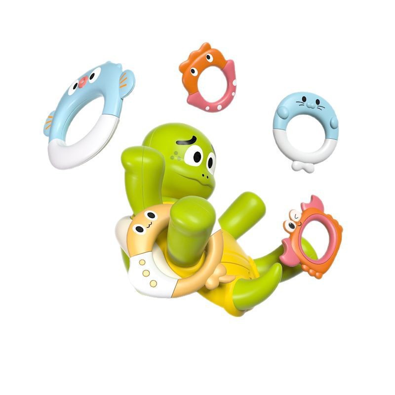 Splash Turtle Ring Toss Fountain – Interactive Bath & Water Play Toy - 图片 5