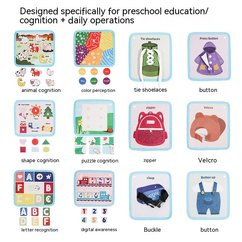My First School Bag & Busy Book – Toddler Learning Activity Set - 图片 5