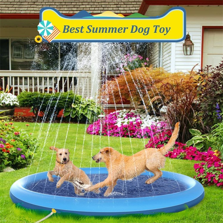 Splash Water Play Pad – Family & Pet Cooling Splash Sprinkler - 图片 3