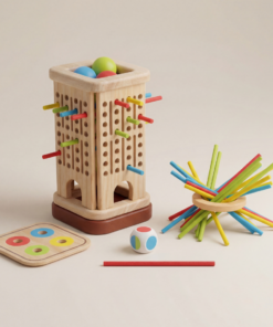 Montessori Stick & Stack Tower Game