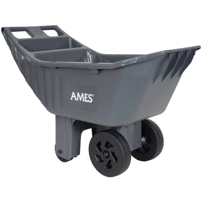 Ames 2463875 Easy Roller 4 Cu. Ft. Poly Yard Cart