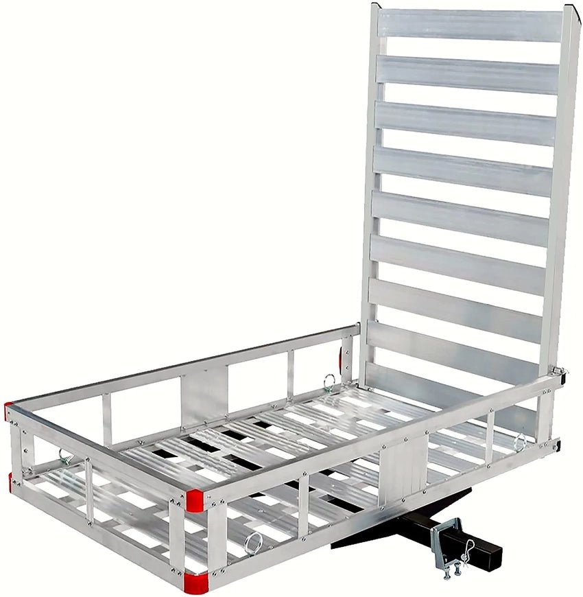 80779 Aluminum Hitch Mount Cargo Carrier With 47 In. Long Ramp, 1 Pack